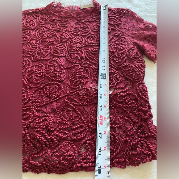 Zara Red Lace Top - Picture 6 of 6